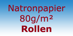 Natronpapier 80g/m² Rollen